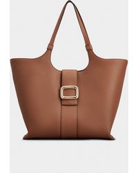 Roger Vivier - Viv' Choc Medium Shopping Bag In Leather - Lyst
