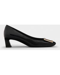 Roger Vivier - Belle Vivier Patent-leather Courts - Lyst