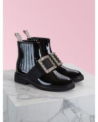 roger vivier combat boots