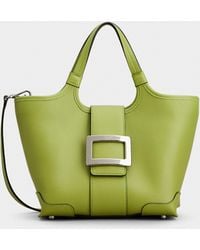 Roger Vivier - Mini Sac Cabas Belle Vivier En Cuir - Lyst