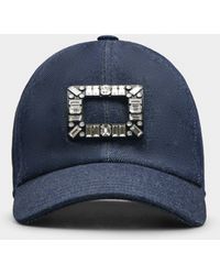 Roger Vivier - Viv' Skate Strass Buckle Baseball Cap - Lyst