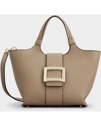 Roger Vivier - Mini Sac Cabas Belle Vivier En Cuir - Lyst