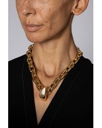 ROKSANDA - Fossa Chain Necklace With Cream Enamel - Lyst