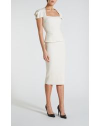 Roland Mouret Galaxy Skirt - White