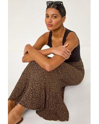 Roman - Spot Print Midi Skirt - Lyst
