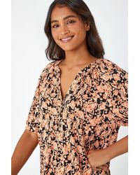 Roman - Paisley Print Button Detail Top - Lyst