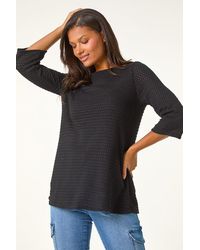 Roman - Cosy Crochet Knit Tunic Top - Lyst