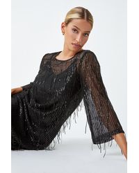 D.u.s.k - Sequin Sparkle Tassel Shift Dress - Lyst
