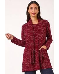 Roman - Scarf Longline Stretch Tunic Top - Lyst