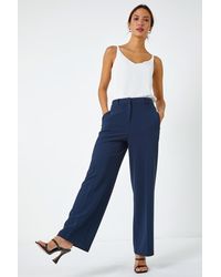 Roman - Wide Leg Premium Stretch Trousers - Lyst