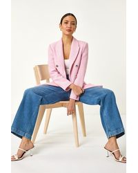 Roman - Tailored Longline Boucle Jacket - Lyst