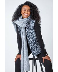 Roman - Petite Animal Print Quilted Gilet - Lyst