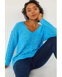 Roman Petite - V-Neck Knit Jumper - Lyst