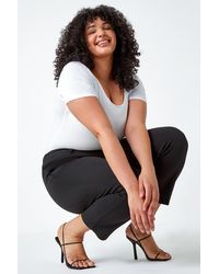 Roman Curve - Straight Smart Trousers - Lyst