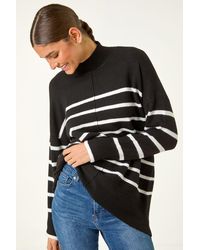 Roman - Relaxed Stripe Soft Knit Jumper - Lyst