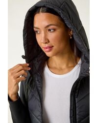 Roman - Contrast Hooded Padded Jacket - Lyst