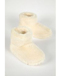 Roman - Fluffy Faux Fur Bootie Slipper - Lyst
