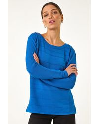 Roman - Button Detail Ribbed Jumper - Lyst