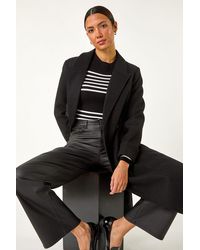 Roman - Belted Double Breasted Coat - Lyst