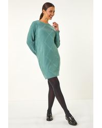 Roman - Pearl Embellished Jumper Dress - Lyst