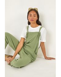 Roman Petite - Strap Woven Jumpsuit - Lyst