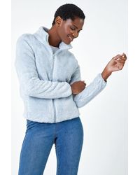 Roman - Soft Sherpa Fleece Jacket - Lyst