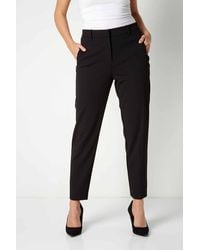Roman - High Waist Slim Stretch Trousers - Lyst