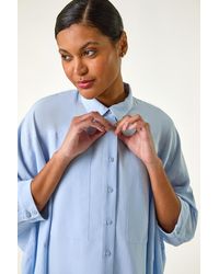Roman - Boxy Relaxed Button Blouse - Lyst