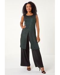 Roman Petite - Printed Top & Trouser Set - Lyst