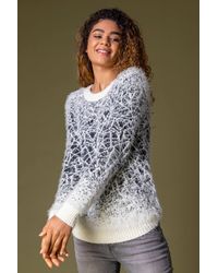 Roman - Mosaic Print Fluffy Jumper - Lyst