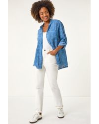 Roman - Cotton Button Through Shirt - Lyst