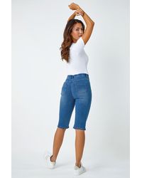 Roman - Stretch Knee Length Pedal Pusher - Lyst