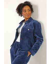 Roman Petite - Corduroy Button Jacket - Lyst