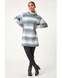 Roman Petite - Spacedye Stripe Roll Neck Jumper - Lyst