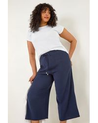 Roman Curve - Linen Mix Cropped Trousers - Lyst