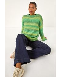 Roman - Spacedye Stripe Crew Neck Jumper - Lyst