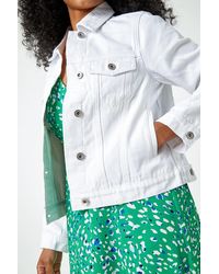 Roman Petite - Bleached Denim Jacket - Lyst
