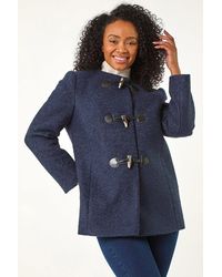 Roman Petite - Textured Boucle Coat - Lyst