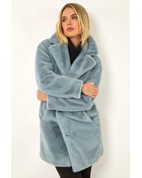 Roman Petite - Longline Fur Coat - Lyst