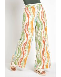 Roman - Dusk Fashion Retro Wave Wide Leg Trouser - Lyst