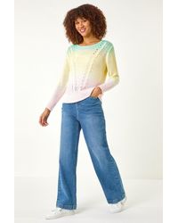 Roman - Ombre Stitch Knit Jumper - Lyst