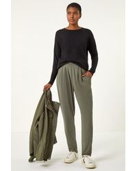 Roman - Elastic Waist Hareem Trousers - Lyst