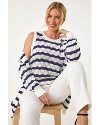 Roman Petite - Stripe Knitted Vest - Lyst