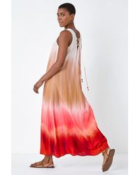 Roman - Sleeveless Ombre Midi Dress - Lyst