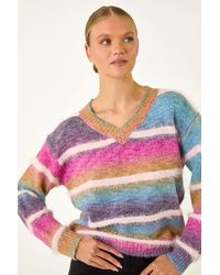 Roman - Soft Stripe Knit Jumper - Lyst