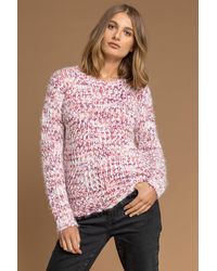Roman - Fluffy Yarn Jumper - Lyst
