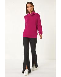 Roman - Premium Soft Jersey Roll Neck Jumper - Lyst