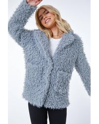 D.u.s.k - Fluffy Textured Coat - Lyst