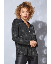 Roman - Sparkle Button Through Blouse - Lyst