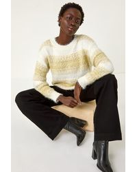 Roman - Contrast Shaded Stripe Jumper - Lyst